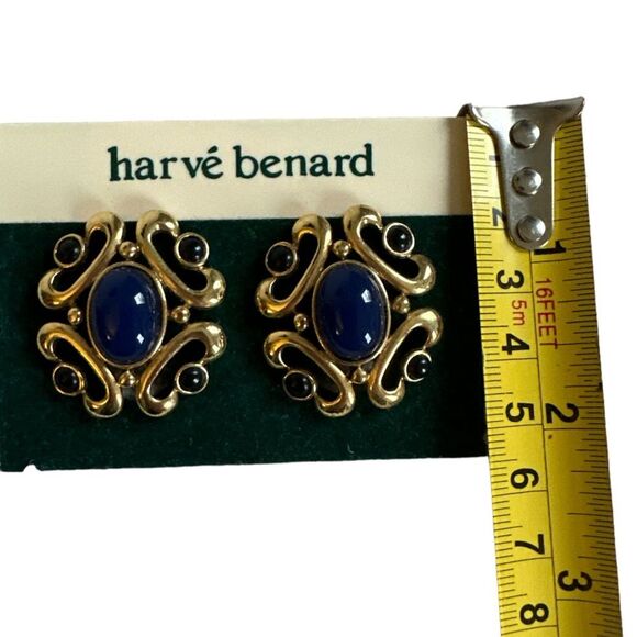 Harve Benard Vintage Earrings 80’s 90’s Goldtone Jewelry - Picture 5 of 7